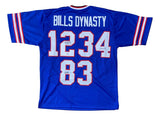 Kelly Thomas Reed Signed Bills Dynasty Custom Blue Pro-Style Football Jersey BAS