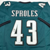 Autographed/Signed Darren Sproles Philadelphia Green Jersey Beckett BAS COA
