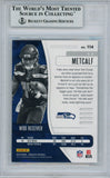 DK Metcalf Autographed 2019 Panini Absolute Rookie Card BAS Slab 31646