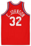 Magic Johnson LA Lakers Signed Red M&N 1981 All-Star Game Authentic Jersey