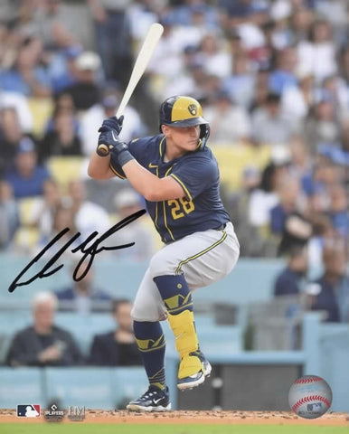 ANDREW VAUGHN - Milwaukee Brewers Infielder - Signed 8x10 Photo #1 AUTO