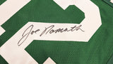 NEW YORK JETS JOE NAMATH AUTOGRAPHED GREEN JERSEY BECKETT BAS WITNESS 237707