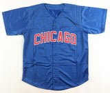 Joe Maddon Signed Chicago Cubs Blue Jersey Insc "'16 WS Champs"(Beckett) Manager