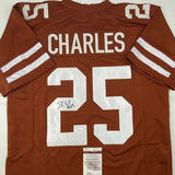 Autographed/Signed Jamaal Charles Texas Orange College Jersey JSA COA