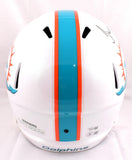 Jaylen Waddle Tyreek Hill Signed Dolphins F/S Speed Helmet- Fanatics/BA W Holo