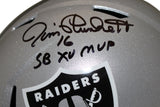 Jim Plunkett Signed Las Vegas Raiders Speed F/S Helmet w/SB MVP BAS 39700