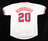 Jeff Burroughs Signed Texas Rangers Home Jersey Inscribed "74 AL MVP" (Schwartz)