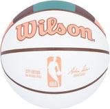Victor Wembanyama Spurs Autographed Wilson 2023-24 City Collector Basketball