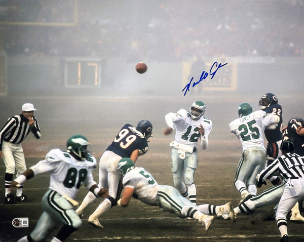Randall Cunningham Signed 16x20 Philadelphia Eagles Fog Bowl Photo BAS