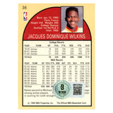 Dominique Wilkins Autographed 1990 NBA Hoops #36 Trading Card Beckett 54244