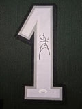 FRAMED PHILADELPHIA EAGLES JALEN HURTS AUTOGRAPHED SIGNED #1 JERSEY JSA COA