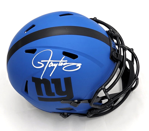 Lawrence Taylor Signed New York Giants Replica Rave Helmet Beckett Witnessed