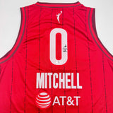 Autographed/Signed Kelsey Mitchell Indiana Red Basketball Jersey PSA COA