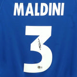 Paolo Maldini Signed Italy FC Soccer Jersey #3 with Beckett COA