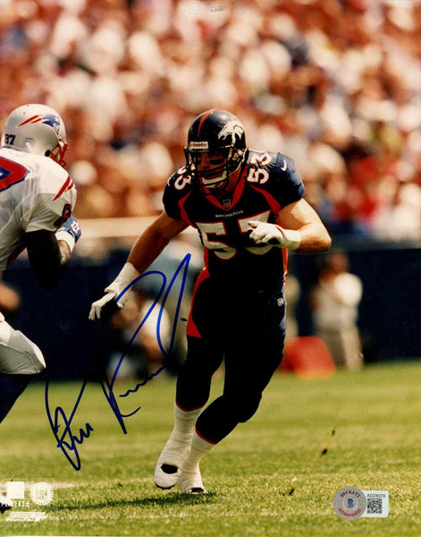 Bill Romanowski Autographed Denver Broncos 8x10 Photo Beckett 51054