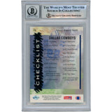 Emmitt Smith Autographed/Signed 1993 Upper Deck #73 Card Slab Beckett 49951