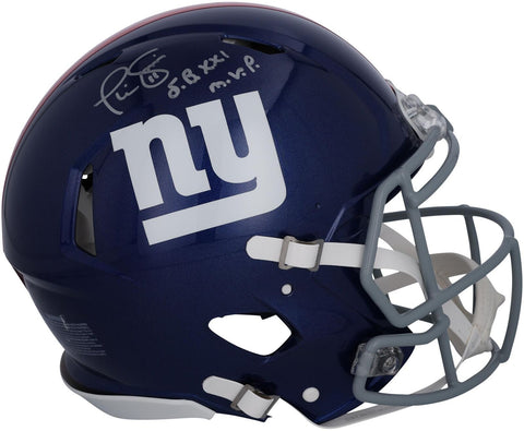 Phil Simms New York Giants Signed Riddell Authentic Helmet w/SB XXI MVP Insc