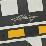 Autographed/Signed JAMES HARRISON Pittsburgh Bumble Bee Football Jersey BAS COA