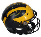 Tom Brady Autographed "Hail To The Victors" Authentic Speed Flex Helmet Fanatics