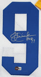 Eric Dickerson "HOF 99" Signed White Pro Style Jersey Sig on #9 BAS Witnessed
