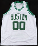 Robert Parish Signed Boston Celtics Career Highlight Shamrock Jersey (Beckett)