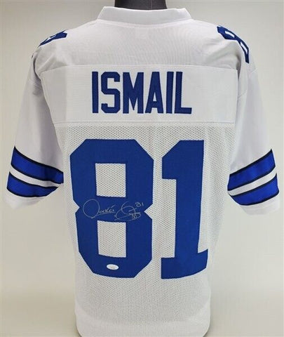 Rahib "Rocket" Ismail Signed Dallas Cowboys Home Jersey (Beckett) Notre Dame W.R