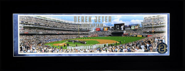 Derek Jeter 'The Captain' Panoramic Lighted Shadow Box - New York Yankees