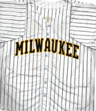 Brewers Outfielder BLAKE PERKINS Signed Custom Replica Pinstripe Jersey AUTO JSA