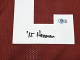 ALABAMA DERRICK HENRY AUTOGRAPHED MAROON JERSEY 15 HEISMAN BECKETT 239852