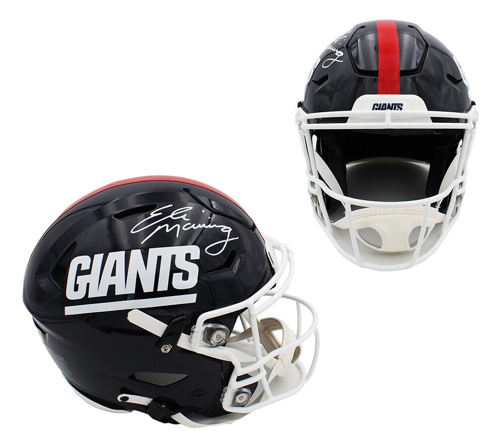 Eclipse Eli Manning Signed Helmet Eli Manning And Mario Manningham