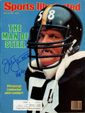 Jack Lambert Signed Magazine Steelers Sports Illustrated 7/30/1984 HOF BAS 50690
