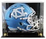 North Carolina Omarion Hampton Signed Full Size Speed Rep Helmet W/ Case BAS Wit