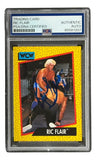 Ric Flair Signed 1991 WCW #38 Wrestling Trading Card 16x Inscribed PSA
