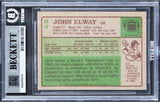 Broncos John Elway Authentic Signed 1984 Topps #63 Card Autographed BAS Slabbed