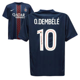 Ousmane Dembele Signed PSG Soccer Jersey #10 with Beckett COA