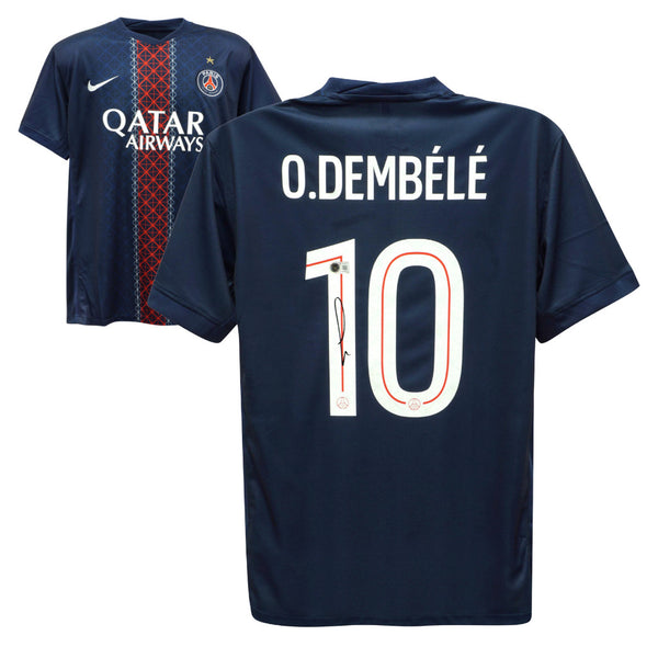 Ousmane Dembele Signed PSG Soccer Jersey #10 with Beckett COA