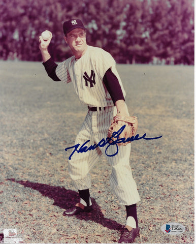 Hank Bauer Autographed New York Yankees 8x10 Photo Beckett Authenticated