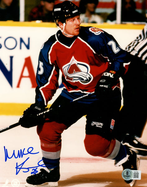 Mike Keane Autographed/Signed Colorado Avalanche 8x10 Photo Beckett 57686