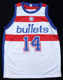 Wes Matthews Signed Washington Bullets Jersey (PSA) 2xNBA Champion 1987 & 1988