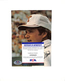 Fred Akers Signed/Auto/Inscribed 4.5x7 Photo Texas Longhorns PSA/DNA 185144