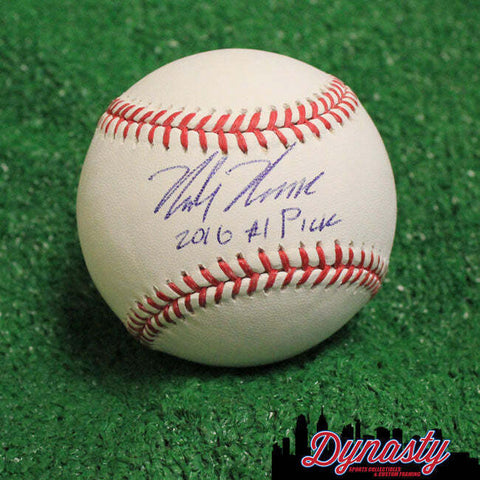 Mickey Moniak Autographed Signed Los Angeles Angels OML Baseball JSA PSA
