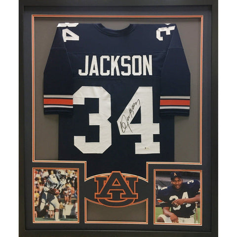 Bo Jackson Autographed Signed Framed Auburn Jersey BECKETT