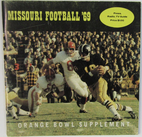 1969 Missouri Tigers ORANGE BOWL SUPP. Football Media Press/Press Guide 137218