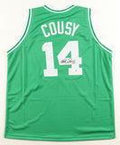 Bob Cousy Signed Boston Celtics Jersey (JSA) 6xNBA Champ /Point Guard 1950-1963