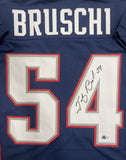 Patriots TEDDY BRUSCHI Signed Custom Replica New England Jersey AUTO - BAS