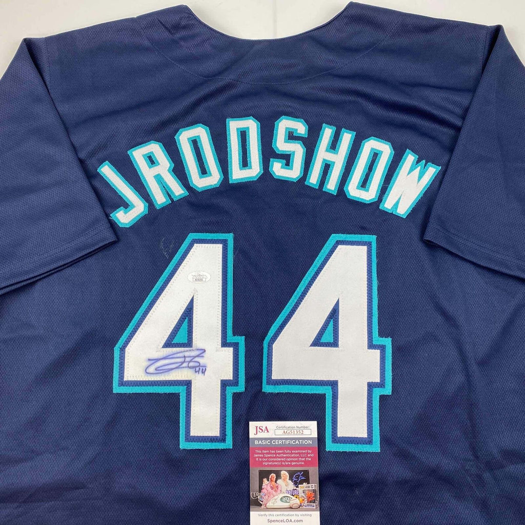 Autographed/Signed Julio Rodriguez JRodShow Seattle Blue Baseball Jers ...