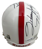 Mike Rozier/Johnny Rodgers Signed/Inscr Oklahoma Mini Football Helmet JSA 213137