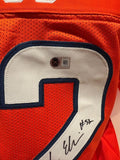 Jonah Elliss Autographed Denver Broncos Orange Jersey Inscribed BAS COA