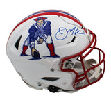 Julian Edelman Signed New England Patriots Speed Flex Auth TB 82-89 NFL Helmet