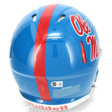 De'Zuan Stribling Autographed Ole Miss Rebels Powder Blue Helmet Beckett